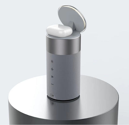 Home & Office Essential: iPhone and AirPods Charger with Bluetooth Speaker and Touch Lamp